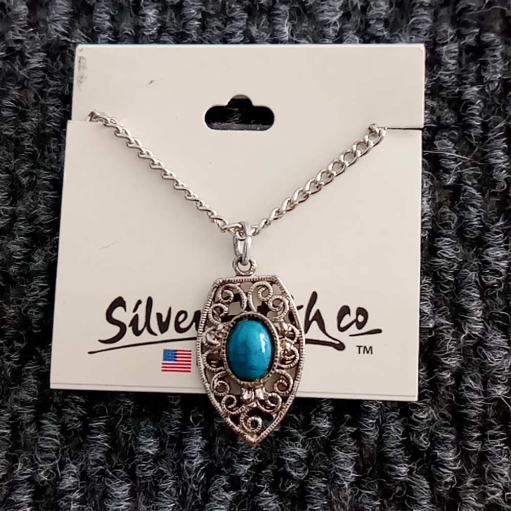 New Silver Fetish Co Turquoise Necklace